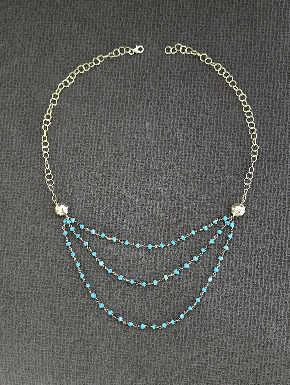 Graduated Triple3️⃣ Strand Turquoise🩵 Necklace - NWOT